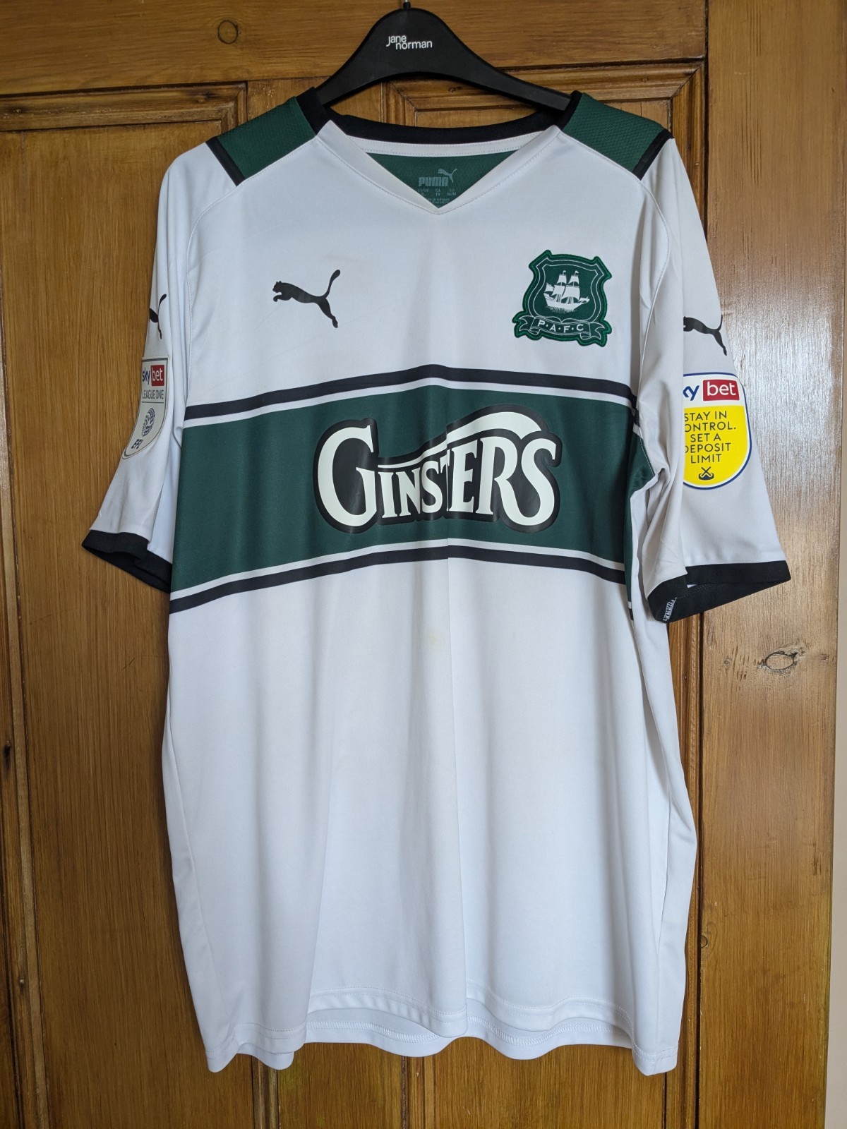 Plymouth argyle shirt XL Truro city Luke Jephcott  for sale on Ebay