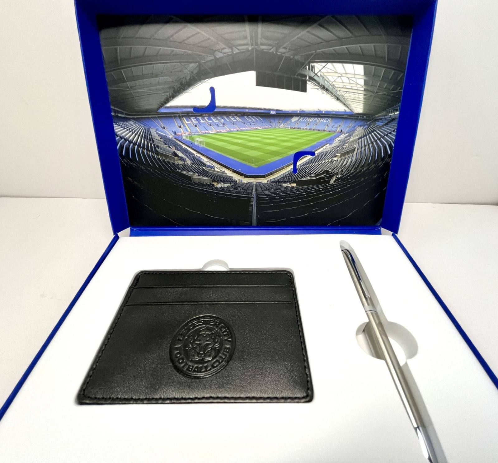 Leicester City pen and credit card wallet in membership presentation box 2018/19 for sale on Ebay