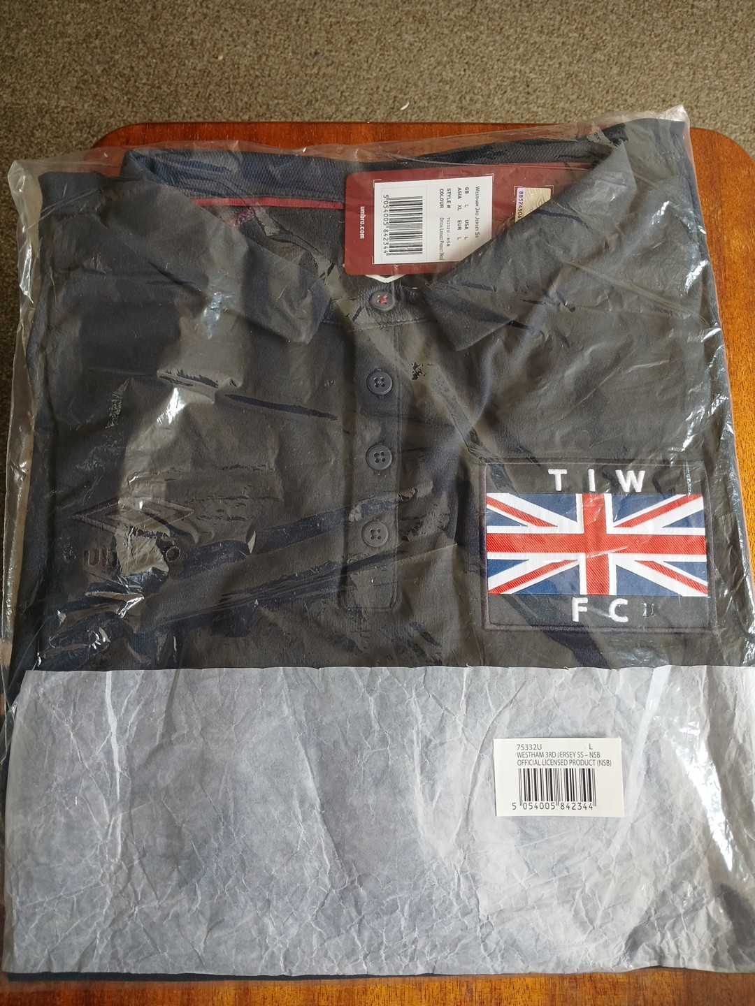 Thames Ironworks West Ham Shirt 2016/17 Season Size L BNWT In Original Bag Rare for sale on Ebay