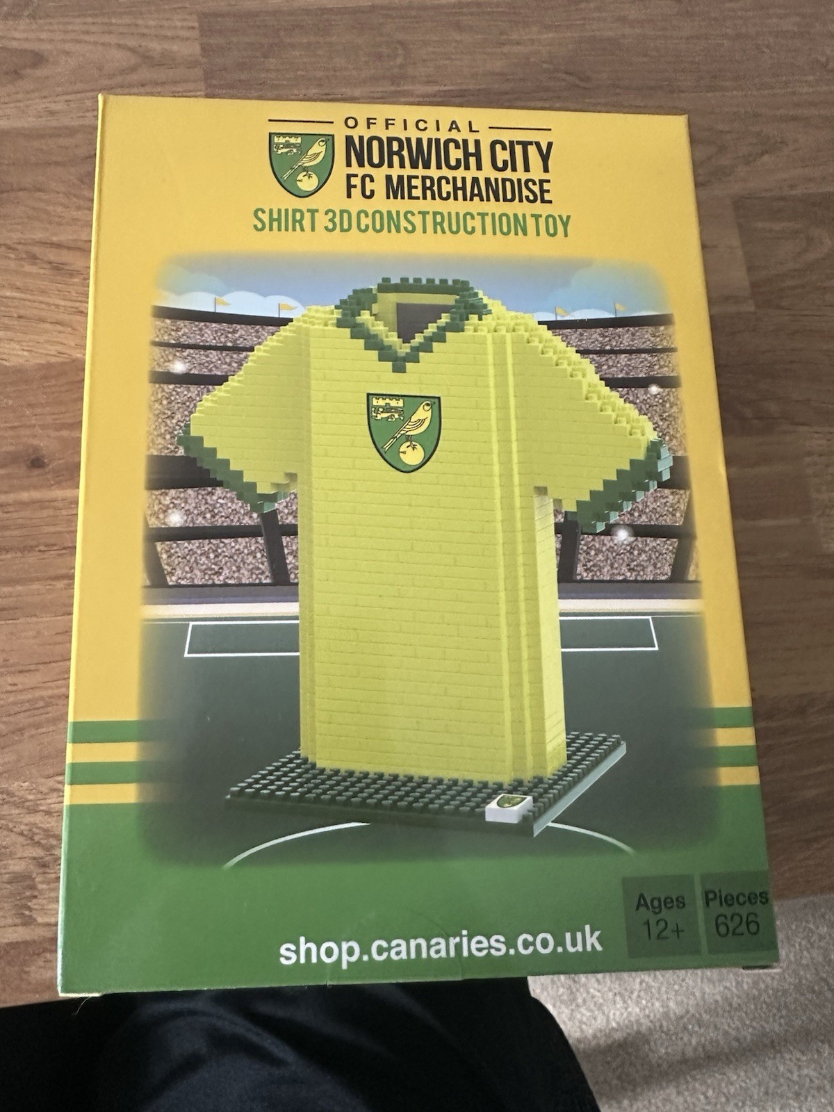 Norwich City Shirt 3D Construction Toy for sale on Ebay