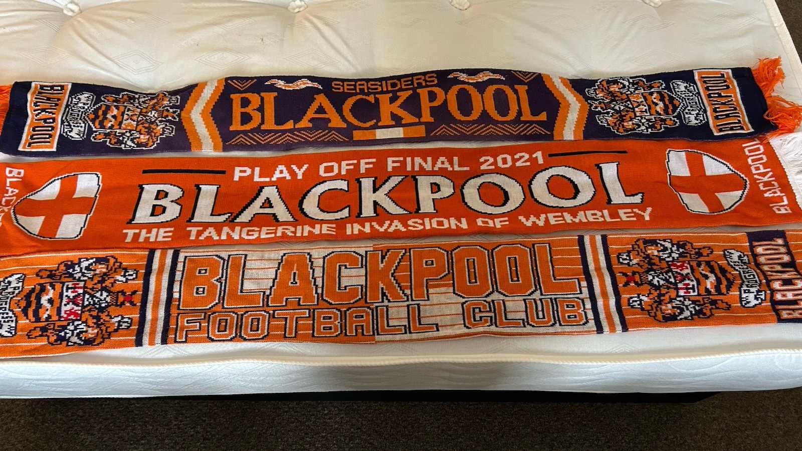 3 Blackpool Fc Scarf’s In Very Good Condition for sale on Ebay