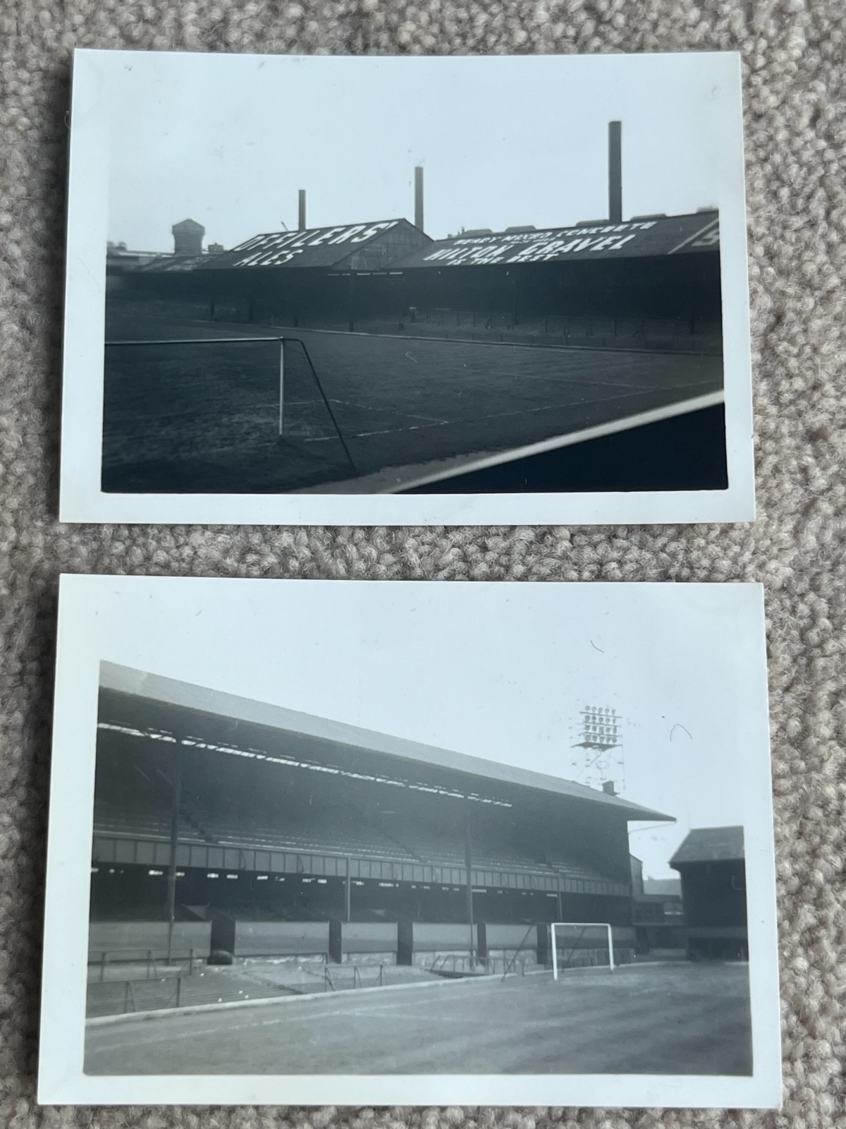 Derby County FC 2 Late 1950s Snapshot Photographs inside the Baseball Ground for sale on Ebay
