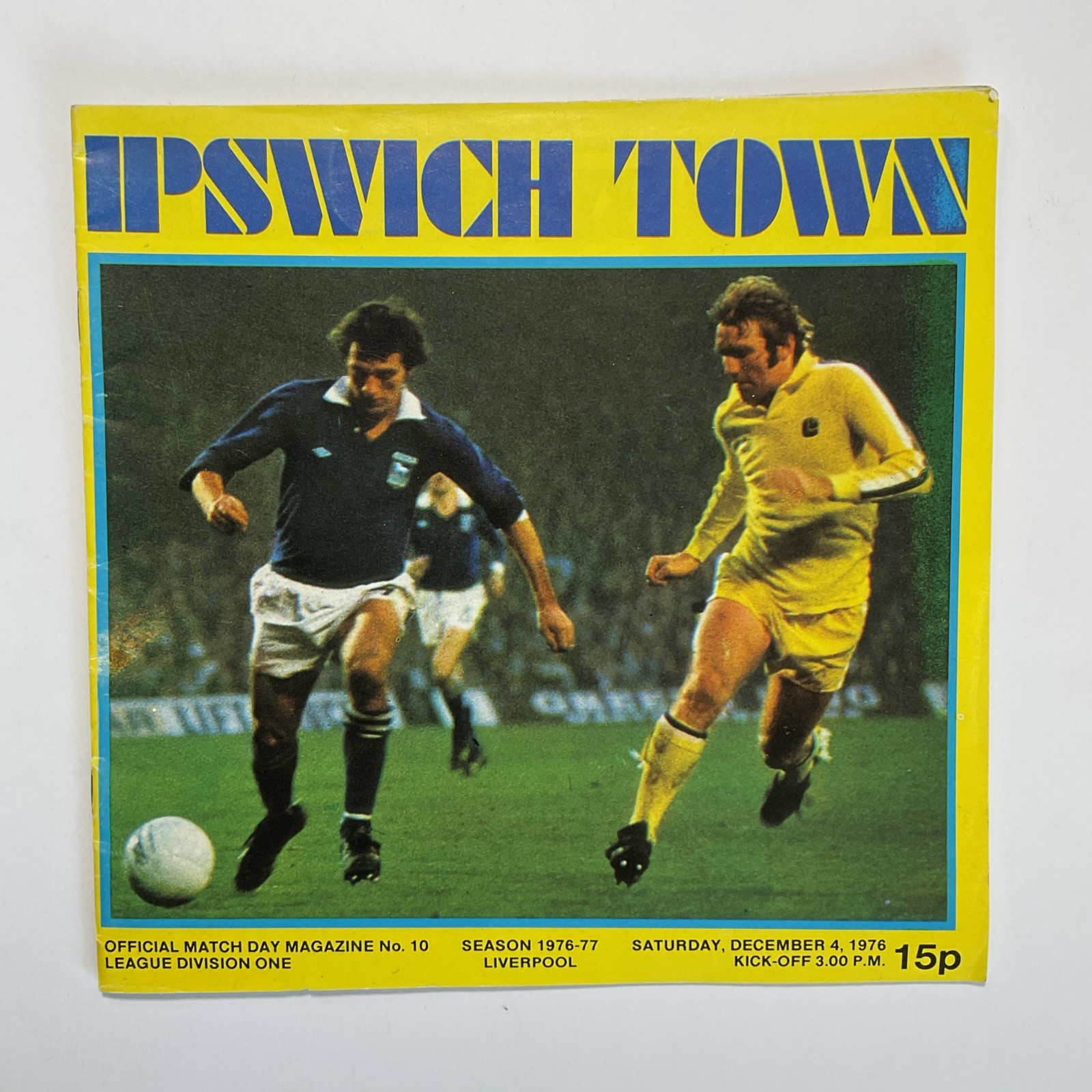 Ipswich Town v Liverpool;  4th December 1976 *Rare Sex Pistols Advert* for sale on Ebay