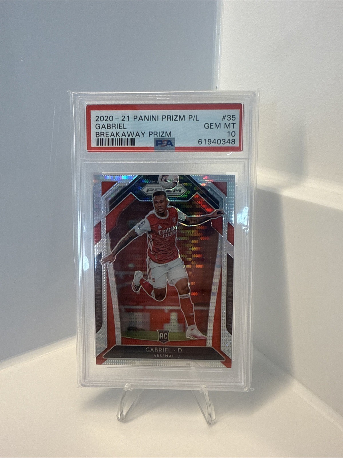 2020-21 Panini Prizm PL Gabriel Breakaway Prizm Rookie Card Arsenal PSA 10 for sale on Ebay