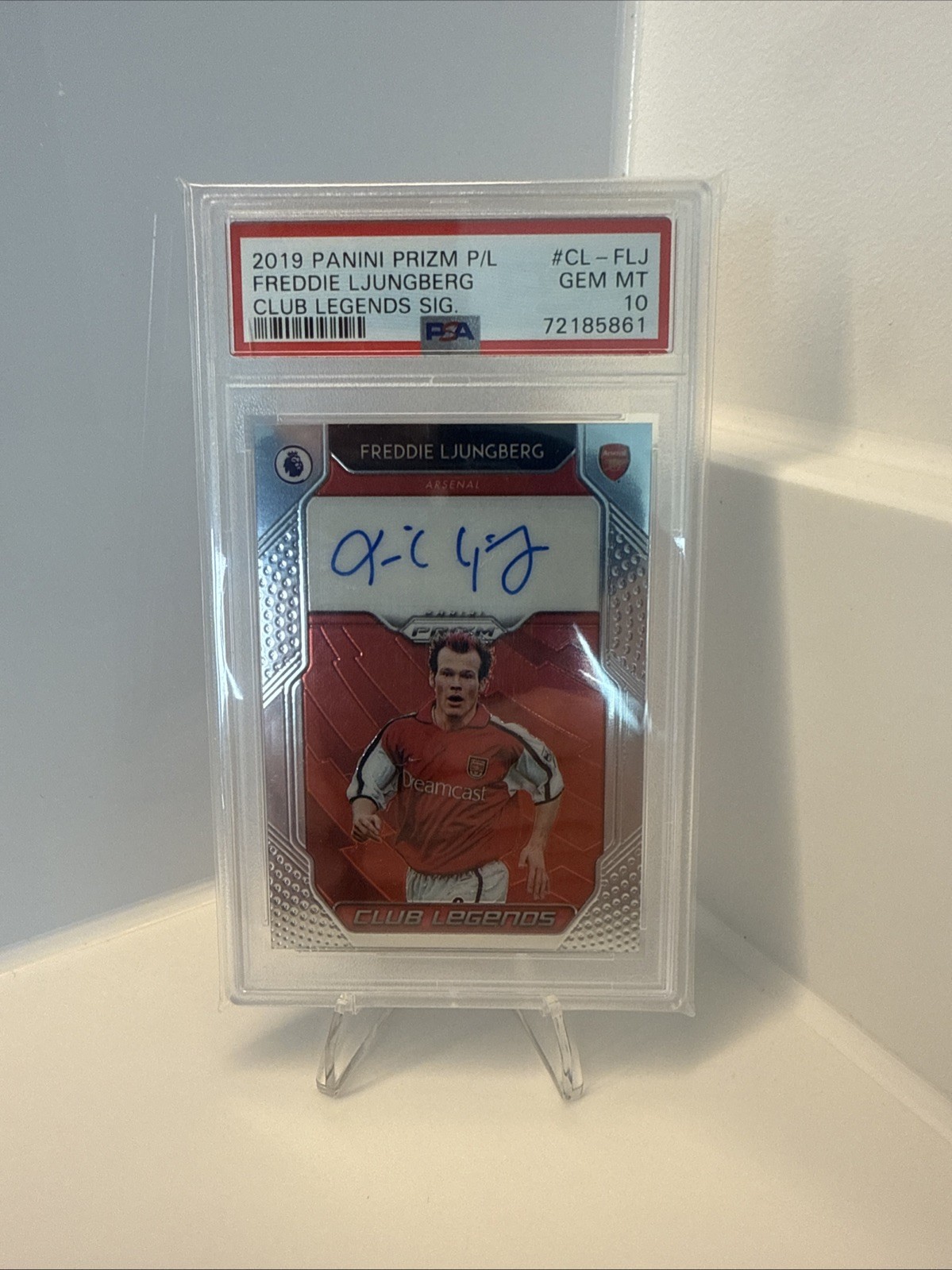 Panini Prizm 2019-20 Freddie Ljungberg Club Legends Auto Arsenal PSA 10 for sale on Ebay