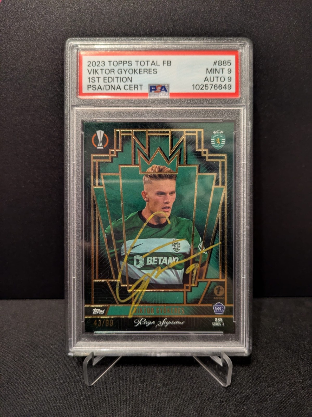 Rookie Viktor Gyökeres /99 Arsenal  WorldWide 🌍 1/1 On Card Auto (RARE FIND)  for sale on Ebay