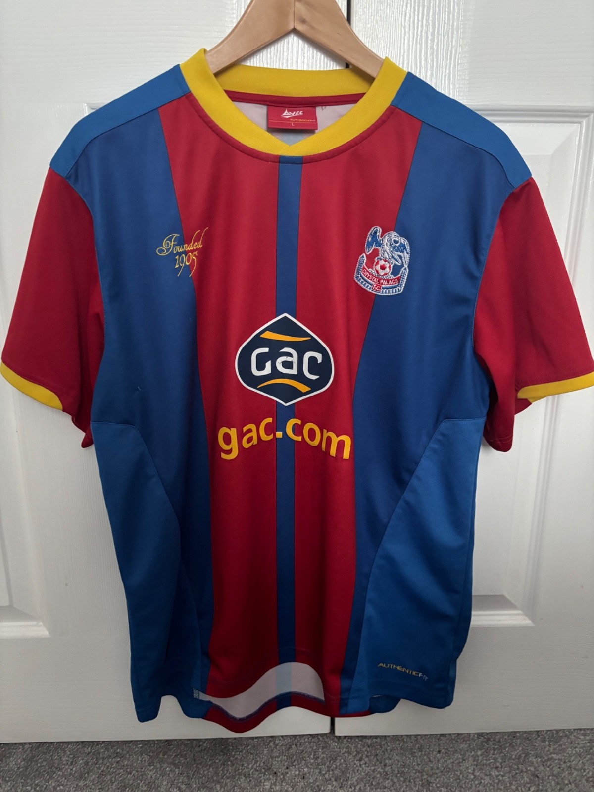 Crystal Palace FC Season 2012/13 Avec Home Shirt Adult Size Large **used** for sale on Ebay