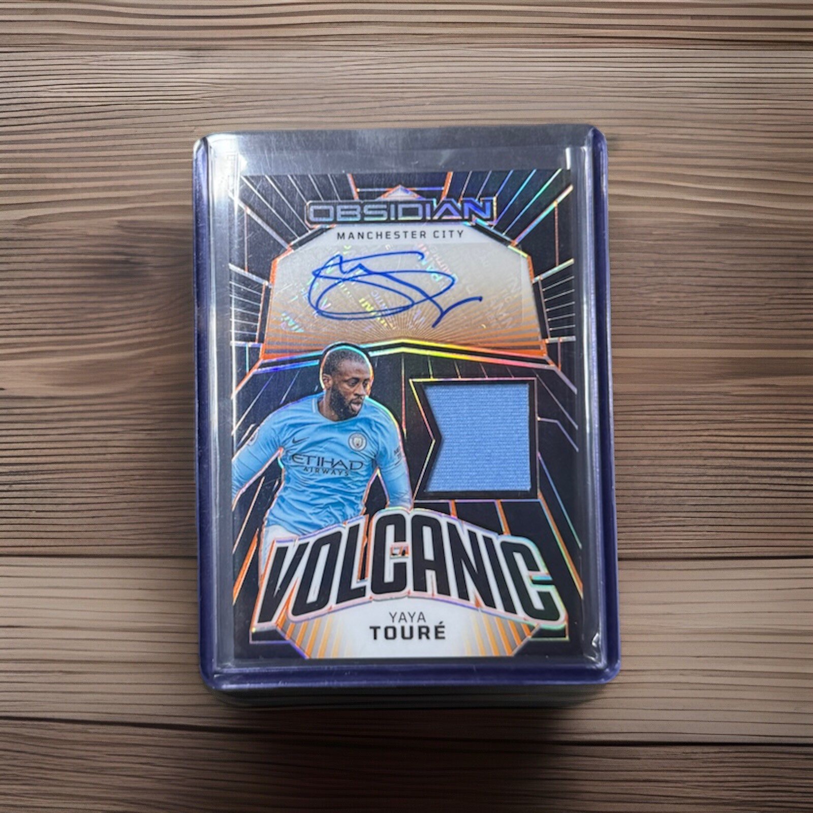 Yaya Toure Patch Auto /49 2023-24 Panini Obsidian Manchester City - Match Worn for sale on Ebay