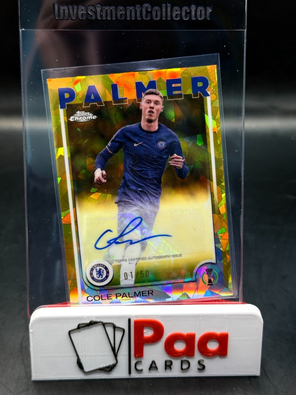 Topps UCC Chrome Sapphire 24/25 - Auto - Chelsea FC - Cole Palmer /50 for sale on Ebay