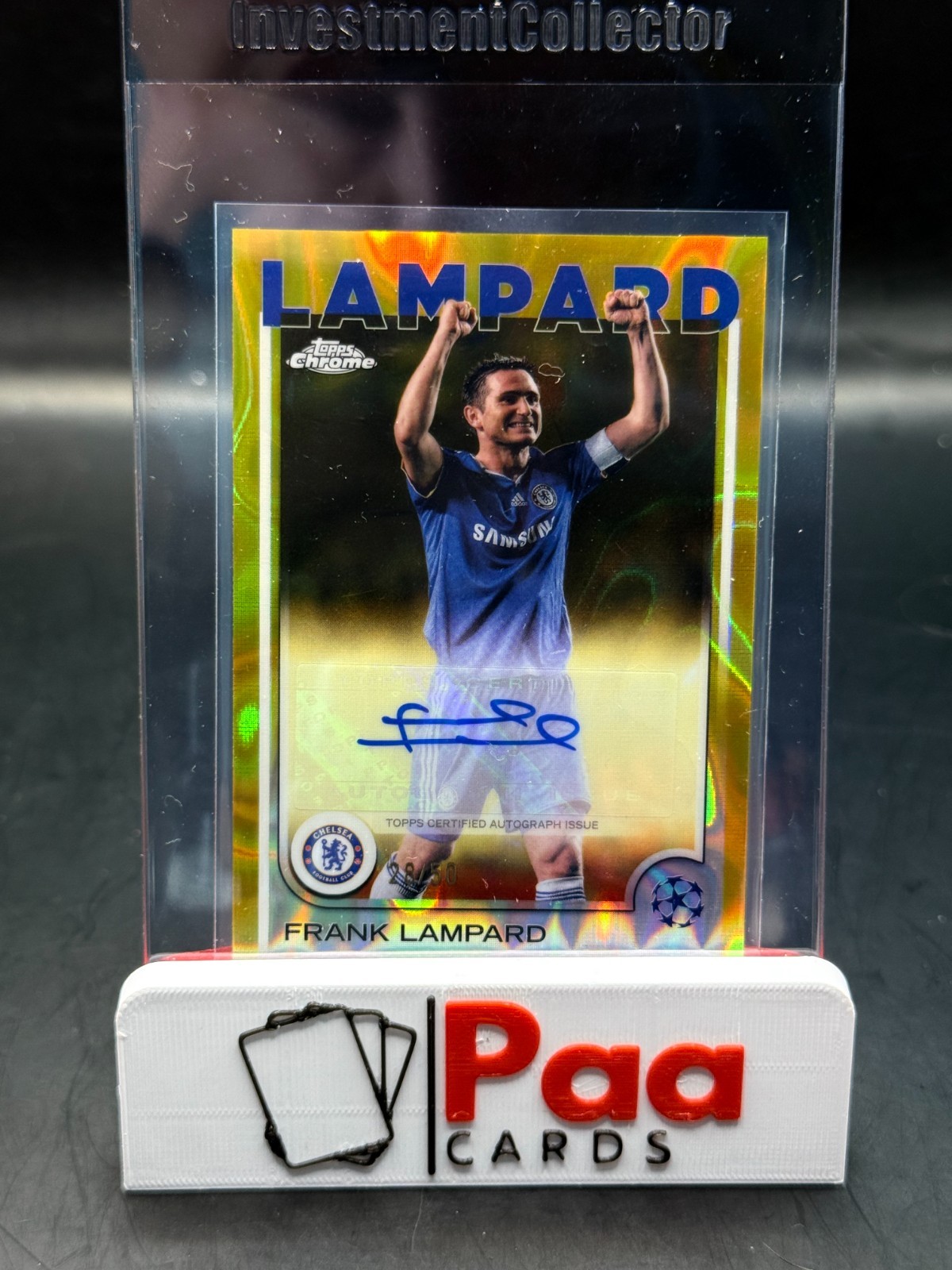 Topps UCC Chrome - Auto - Chelsea FC - Frank Lampard /50 for sale on Ebay
