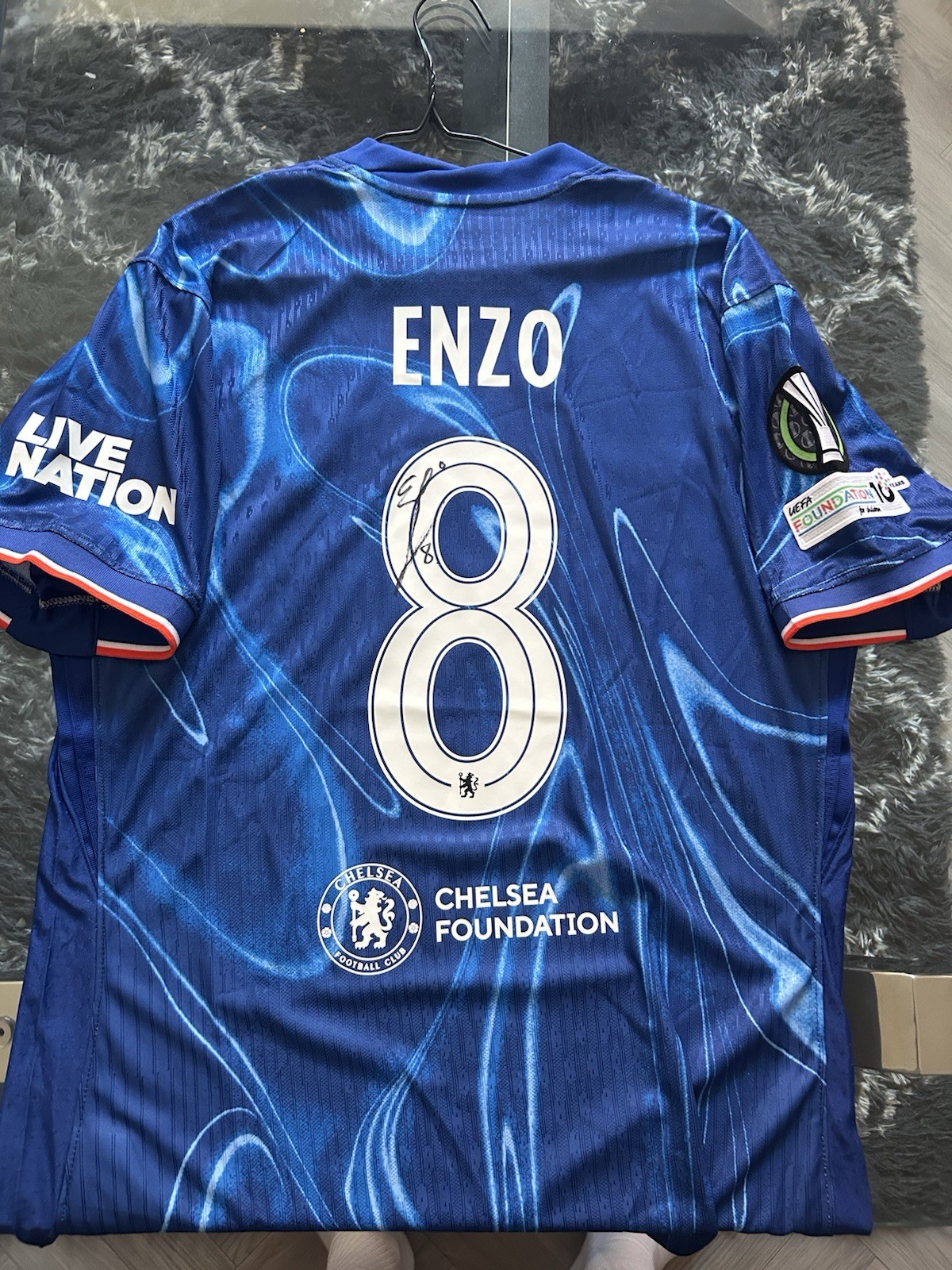 Enzo Fernandez Signed Chelsea Football Shirt for sale on Ebay