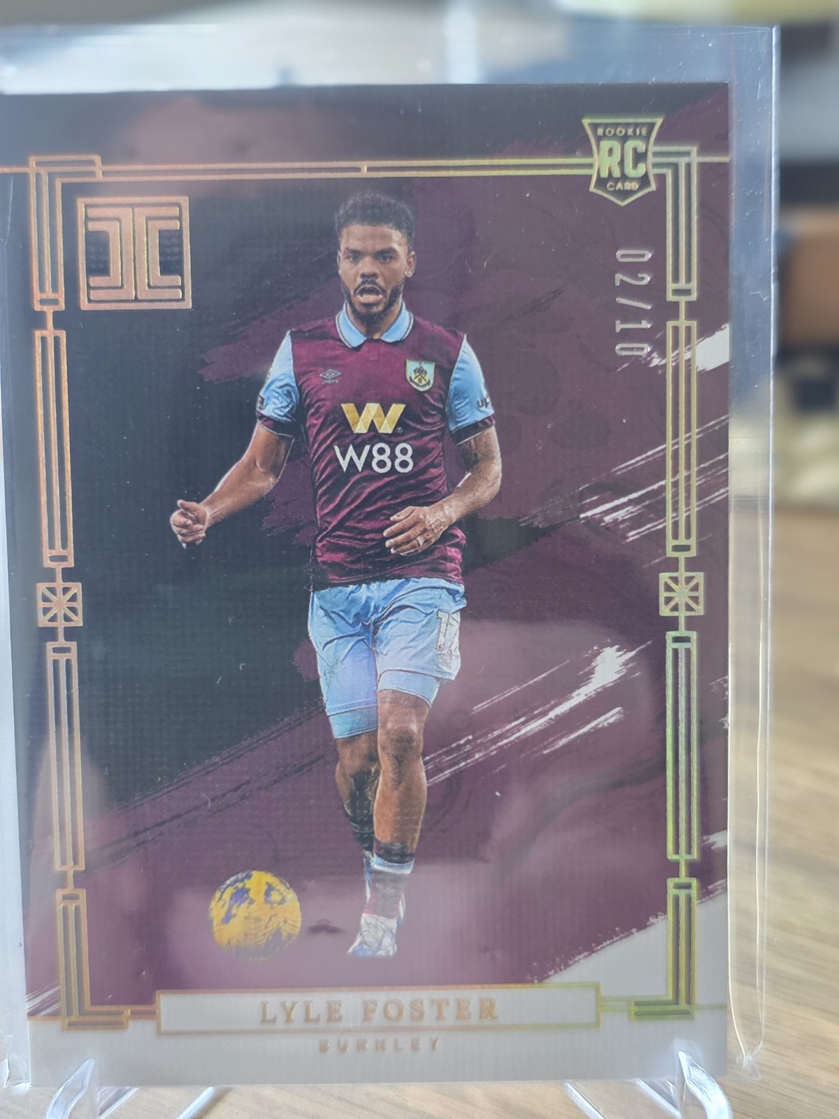 Panini Impeccable Lyle Foster Rookie /10 Burnley South Africa Colour Match  for sale on Ebay