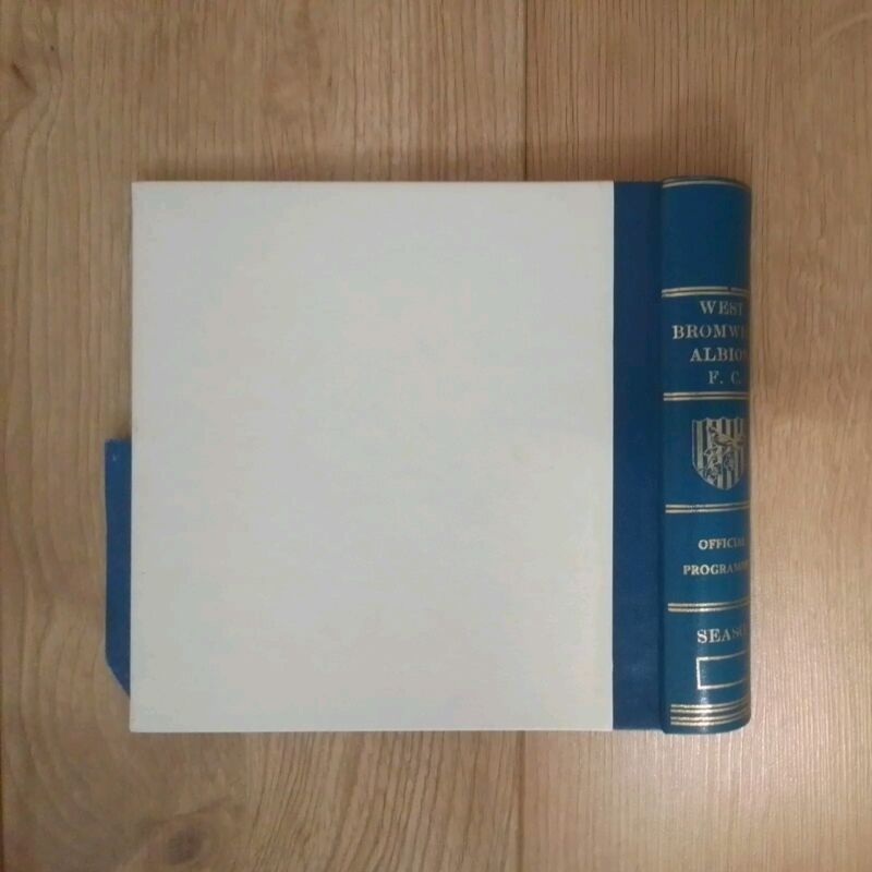 West Bromwich Albion Programme Binder/Folder  for sale on Ebay