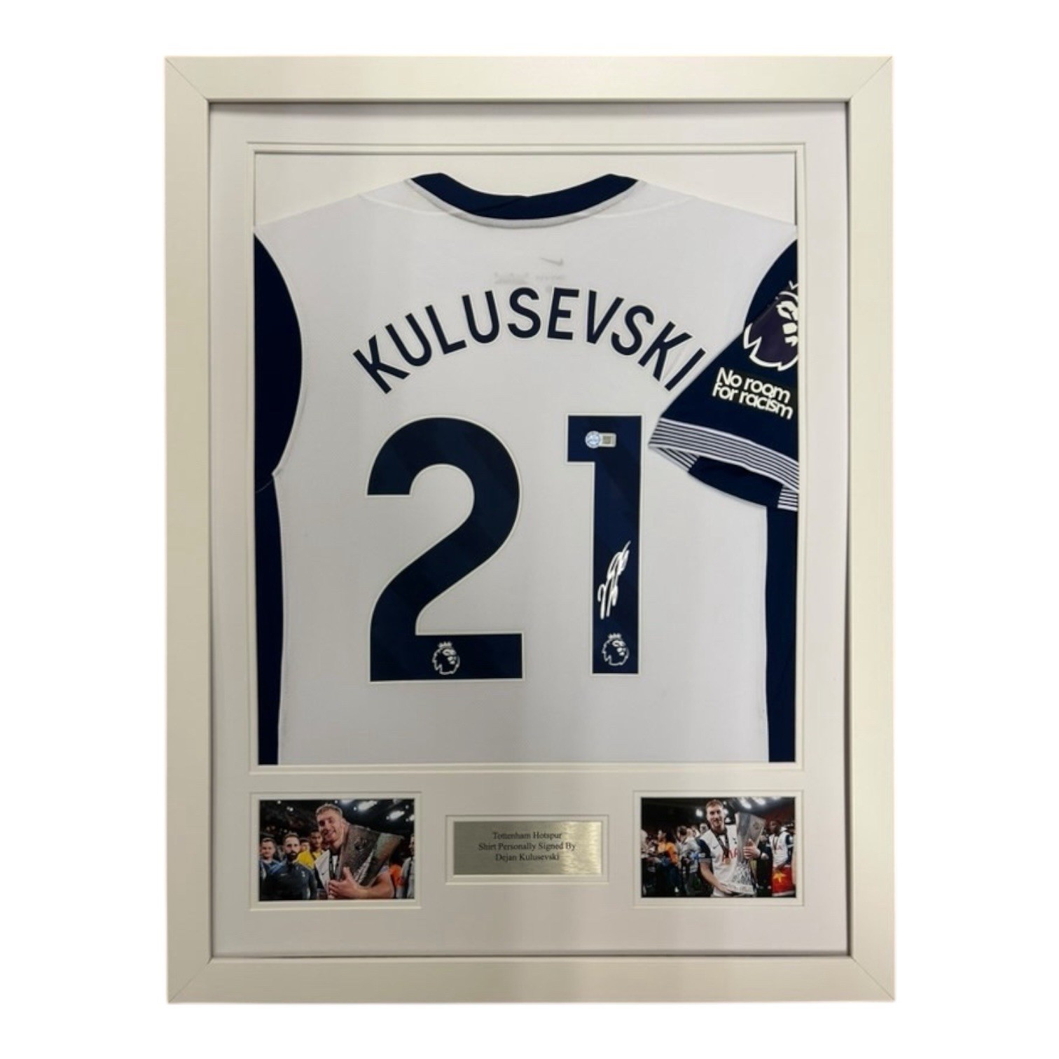 Dejan Kulusevski  signed shirt FRAMED COA EXACT VIDEO PROOF AFTAL JERSEY SPURS for sale on Ebay