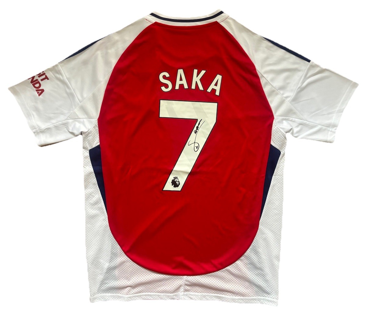 BUKAYO SAKA Hand signed Arsenal 24/25 Home Shirt Premier League RARE Proof/COA for sale on Ebay
