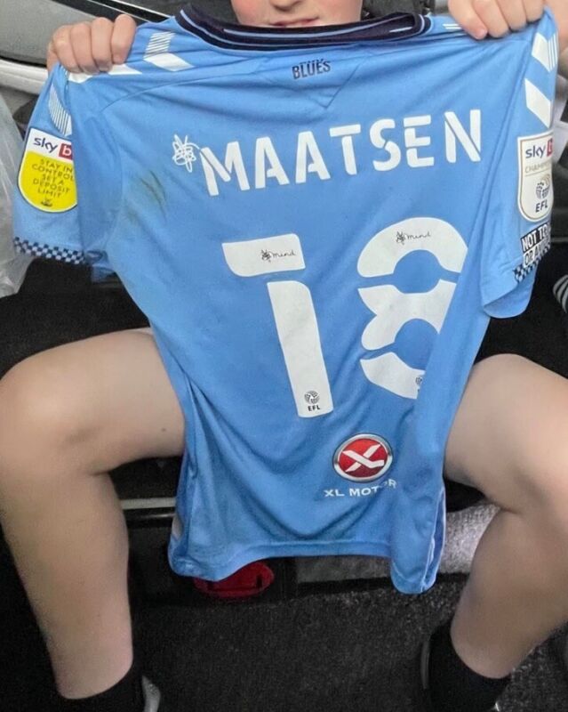 Ian Maatsen Match Worn Coventry City Top V Stoke 7th May 2022 for sale on Ebay