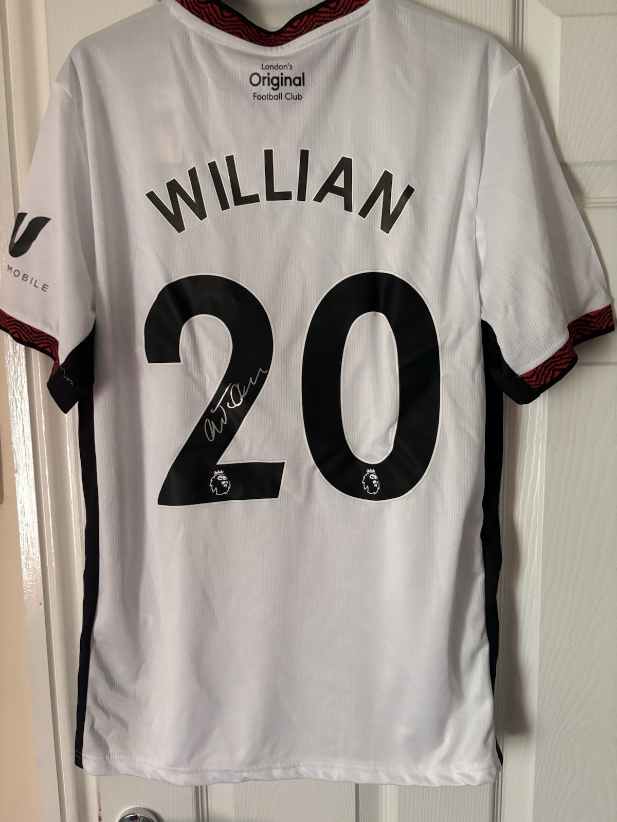 Willian Signed Fulham Shirt With COA Brazil Premier League for sale on Ebay