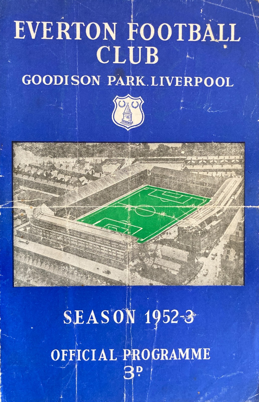 Everton v Huddersfield Town Div 2 1952/53 for sale on Ebay