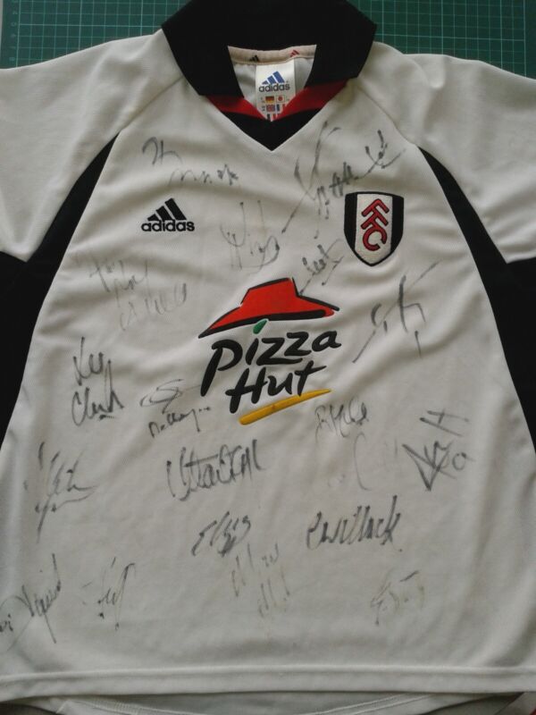 Signed Fulham shirt for sale on Ebay