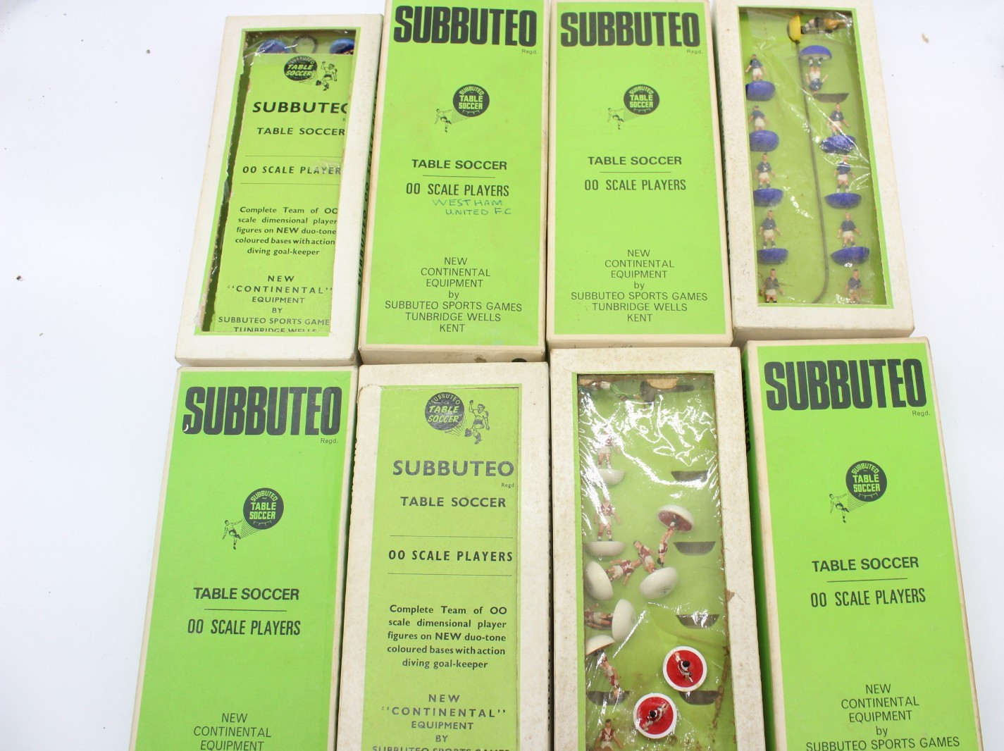 F x8 Vintage collection Of Boxed Subbuteo Teams Inc West Ham, Villa Complete for sale on Ebay