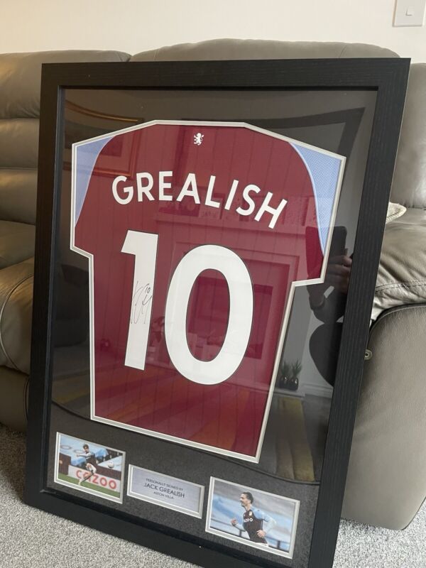 Signed Jack Grealish Aston Villa Shirt for sale on Ebay