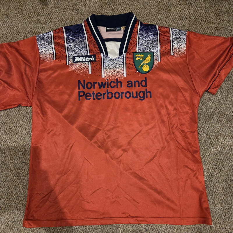 Norwich City Football Club 1996  - 1997 Original Away Shirt X LARGE EADIE  for sale on Ebay