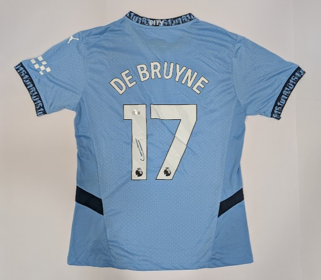 KEVIN DE BRUYNE Back Signed Manchester City Jersey Authenticated by Beckett for sale on Ebay