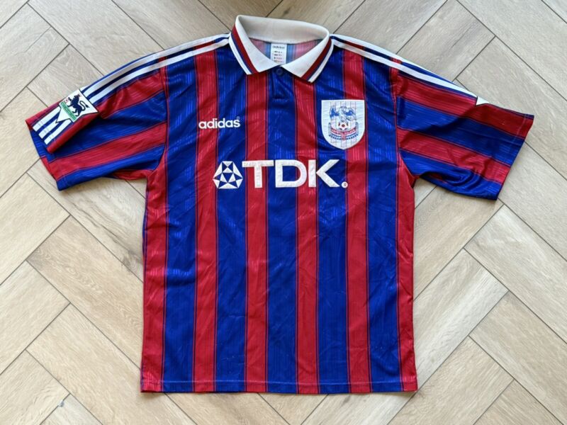 Original Crystal Palace Home Football Shirt 96/98 – Lombardo 7 – Adidas (L) for sale on Ebay