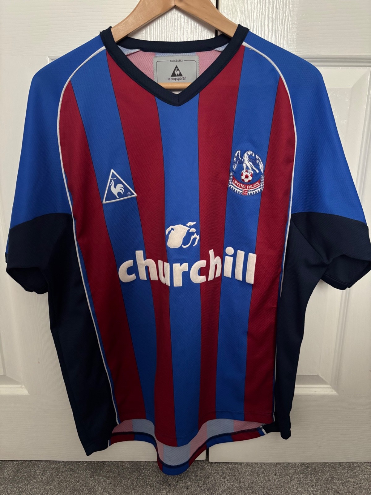 Crystal Palace FC Season 2002/03 Le Coq Sportif Home Shirt Adult Size 42/44 for sale on Ebay