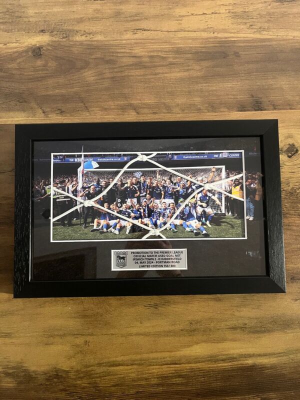 Ipswich Town Goal Net Memorabilia 2023-2024 Premier league Promotion Keepsake  for sale on Ebay