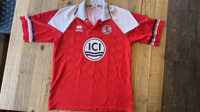 Middlesbrough Home Shirt 1992-94 - Errea version for sale on Ebay