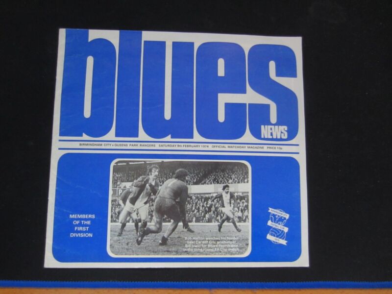 1973-74 DIV 1 BIRMINGHAM CITY v QUEENS PARK RANGERS ( POSTPONED ) for sale on Ebay