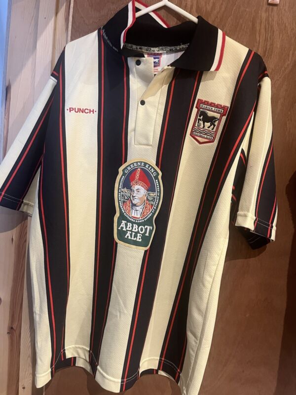 Ipswich Town 97-98 away shirt genuine!! Abbot ale for sale on Ebay
