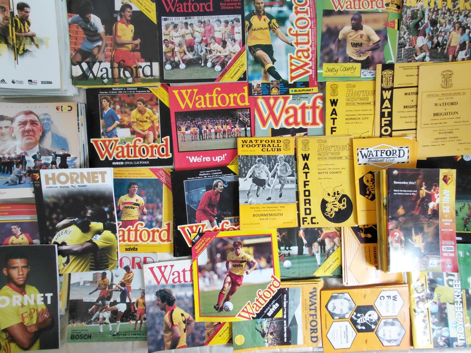 100+ Watford Football Club Matchday Programme Joblot Premier League Championship for sale on Ebay