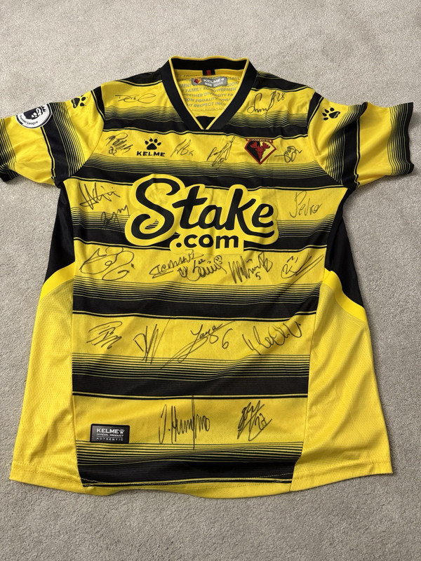 Watford 21/22 season Full Squad signed shirt! for sale on Ebay
