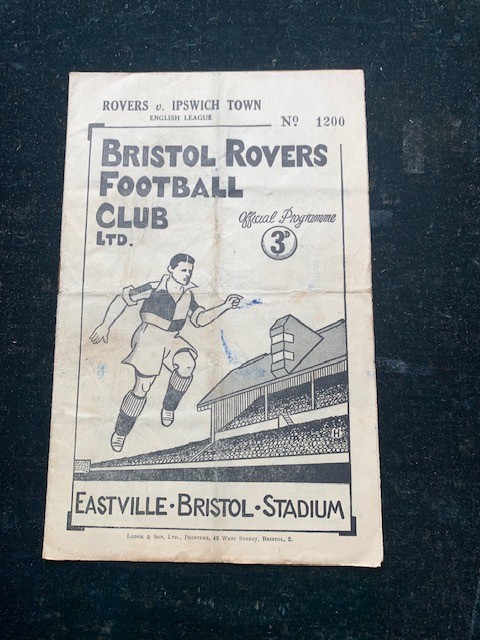 BRISTOL ROVERS FOOTBAL v IPSWICH 1940's for sale on Ebay