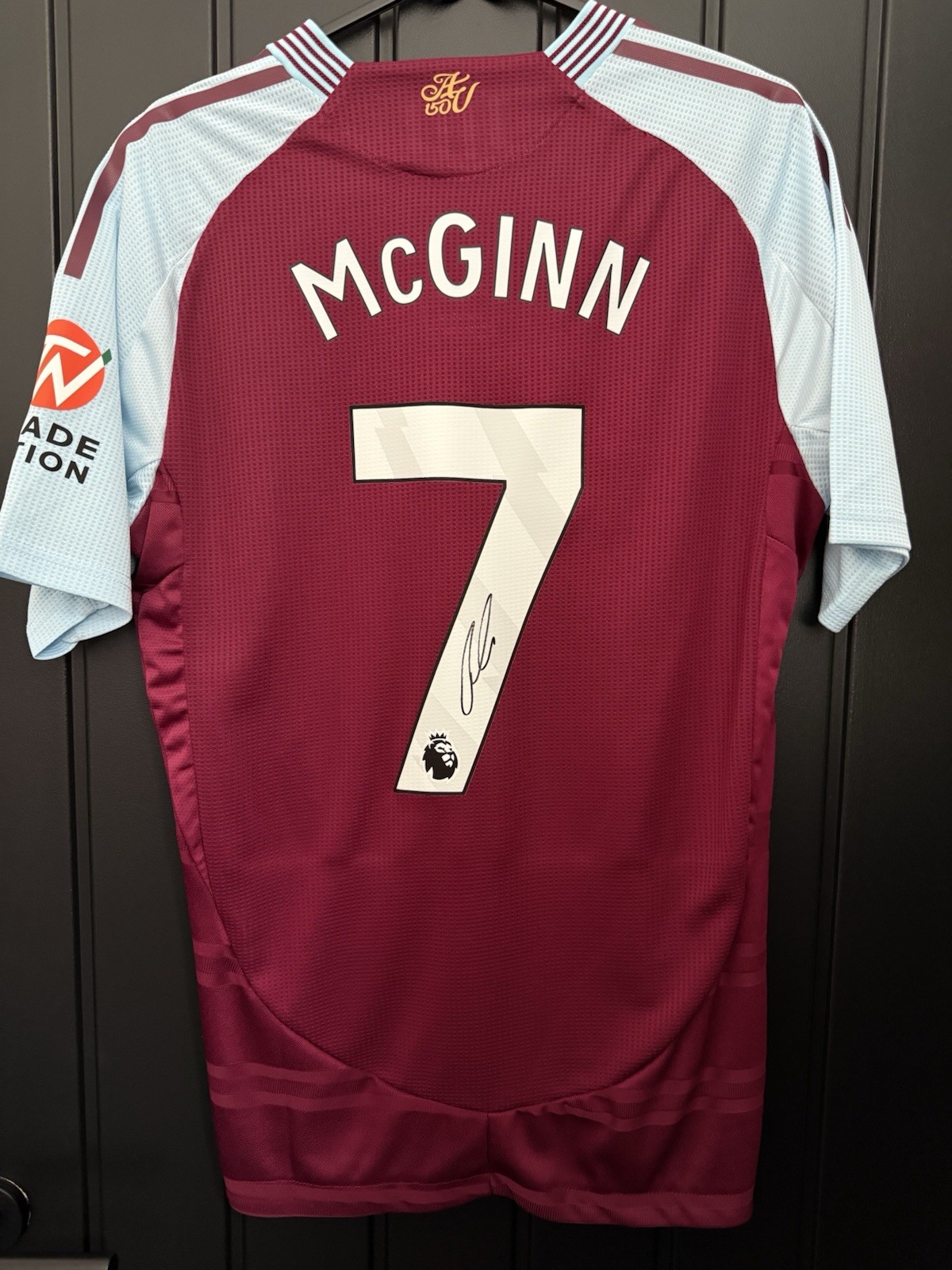 John Mcginn Signed Aston Villa  2024/25 Signed Shirt / Photo Proof for sale on Ebay