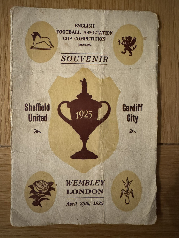 Sheffield United v Cardiff City - 25.4.25 - FA CUP FINAL for sale on Ebay
