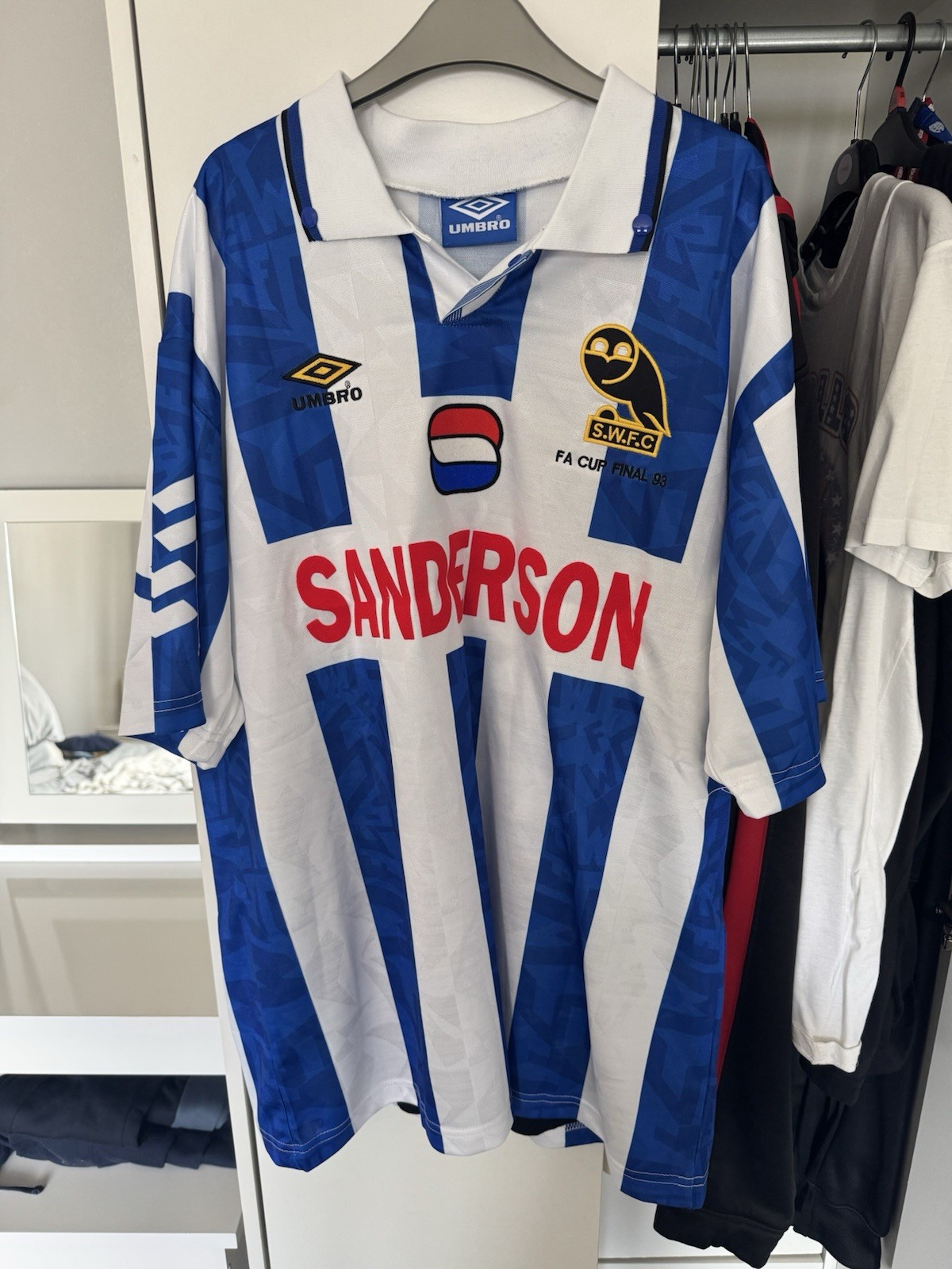 Sheffield Wednesday 1993 FA Cup Final WADDLE 8 Replica for sale on Ebay