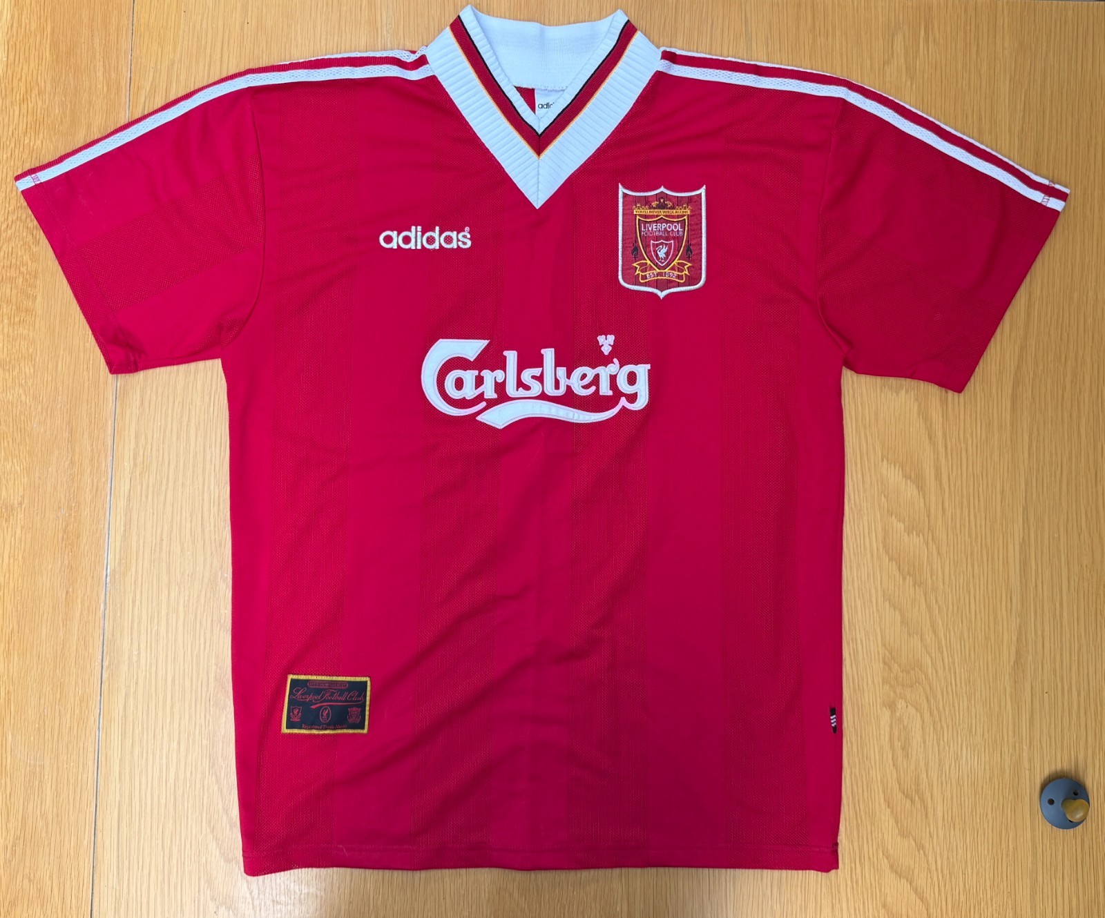 LIVERPOOL 95/96 HOME SHIRT XL ADIDAS CARLSBERG VINTAGE FOOTBALL JERSEY LFC  for sale on Ebay