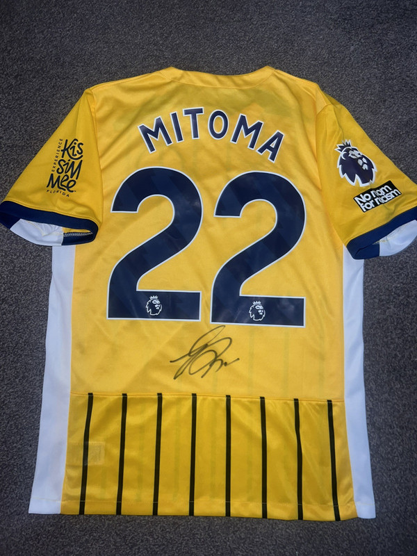 SIGNED BRIGHTON AND HOVE ALBION SHIRT KAORU MITOMA JAPAN 2024/2025 PROOF for sale on Ebay