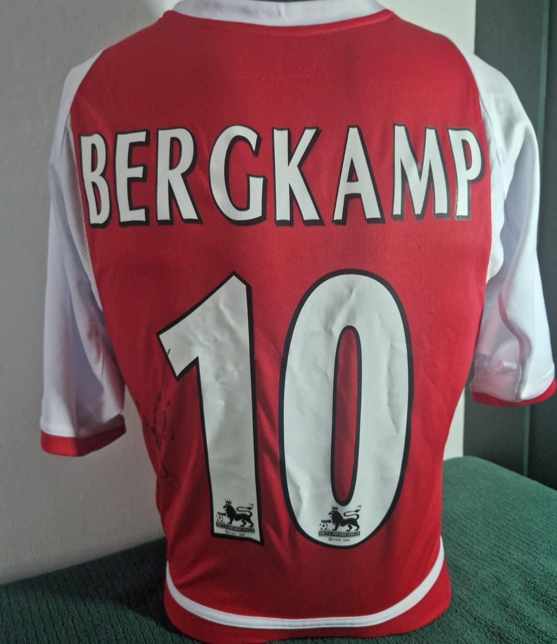 Dennis Bergkamp Hand Signed Arsenal 2003 Invincibles 10 Jersey & Certified COA for sale on Ebay