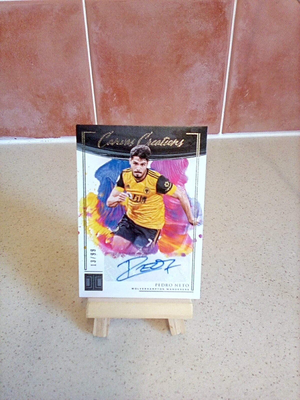 2020-21 Panini Impeccable Premier League Pedro Neto Canvas Creations /99 Wolves for sale on Ebay