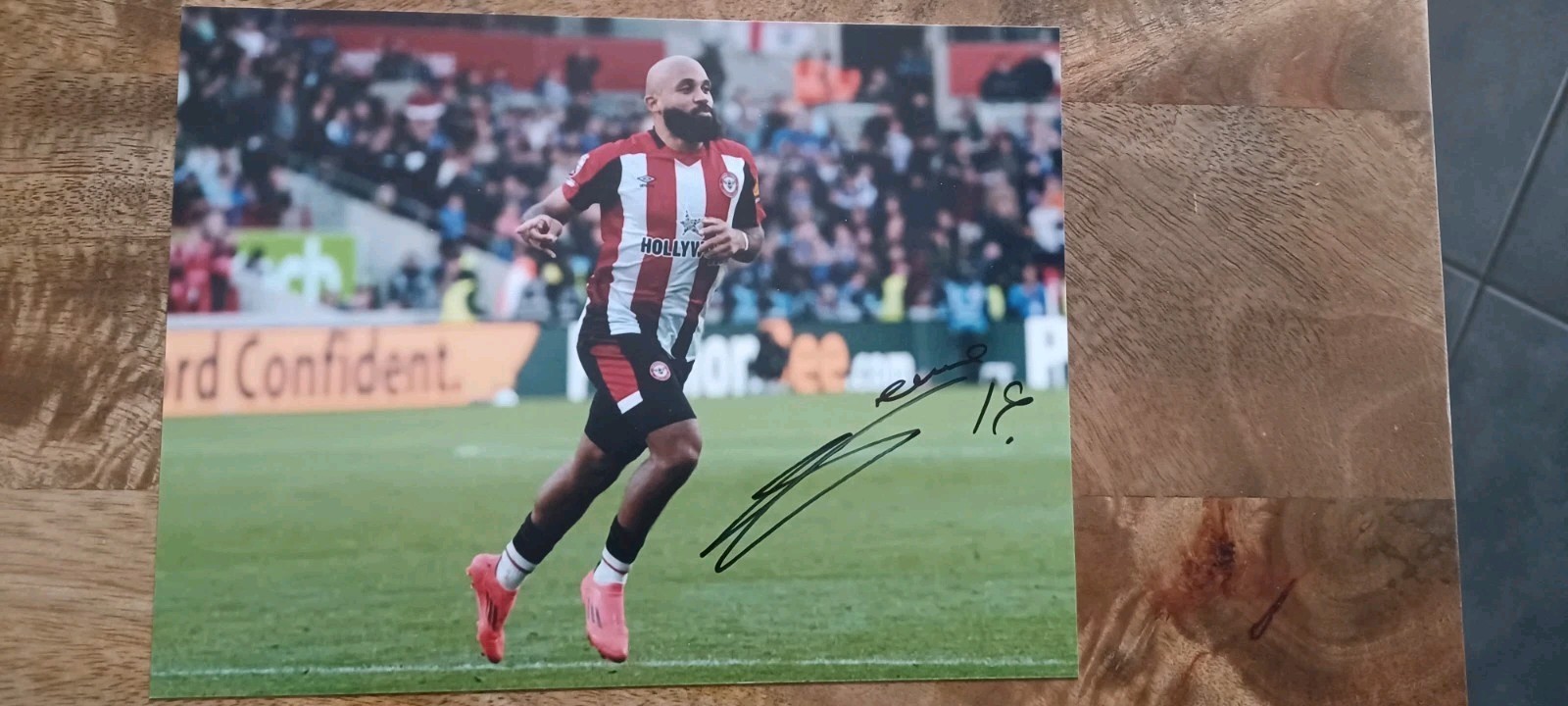 BRYAN MBEUMO - BRENTFORD -  HAND SIGNED 