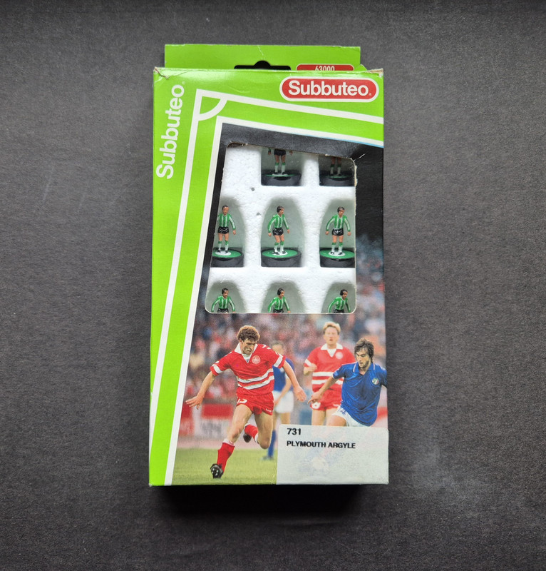 Vintage Subbuteo Team Plymouth Argyle 731 1991/94 Version for sale on Ebay