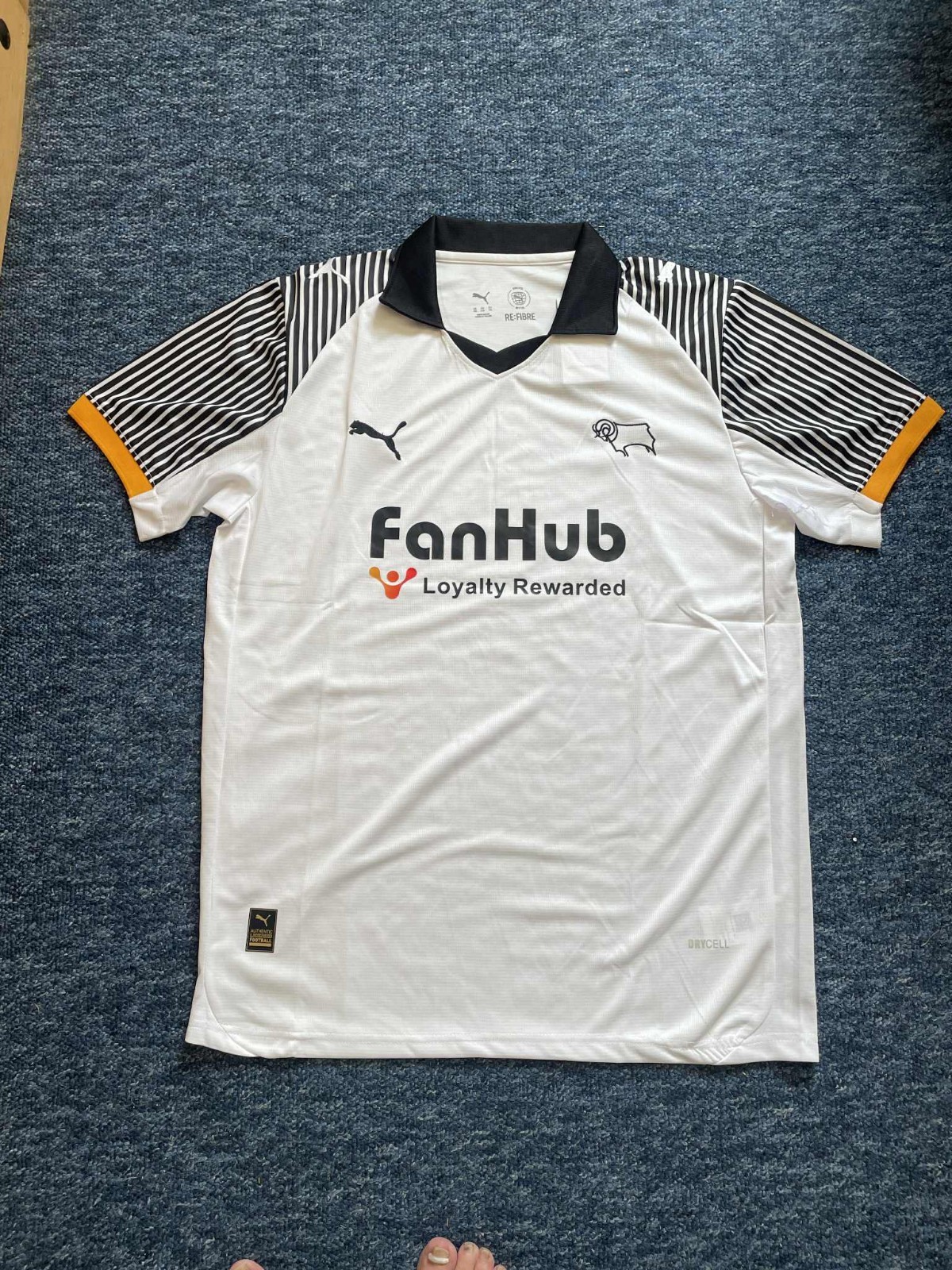 Derby County Home Shirt 2XL, see descriptions for size details, Replica for sale on Ebay