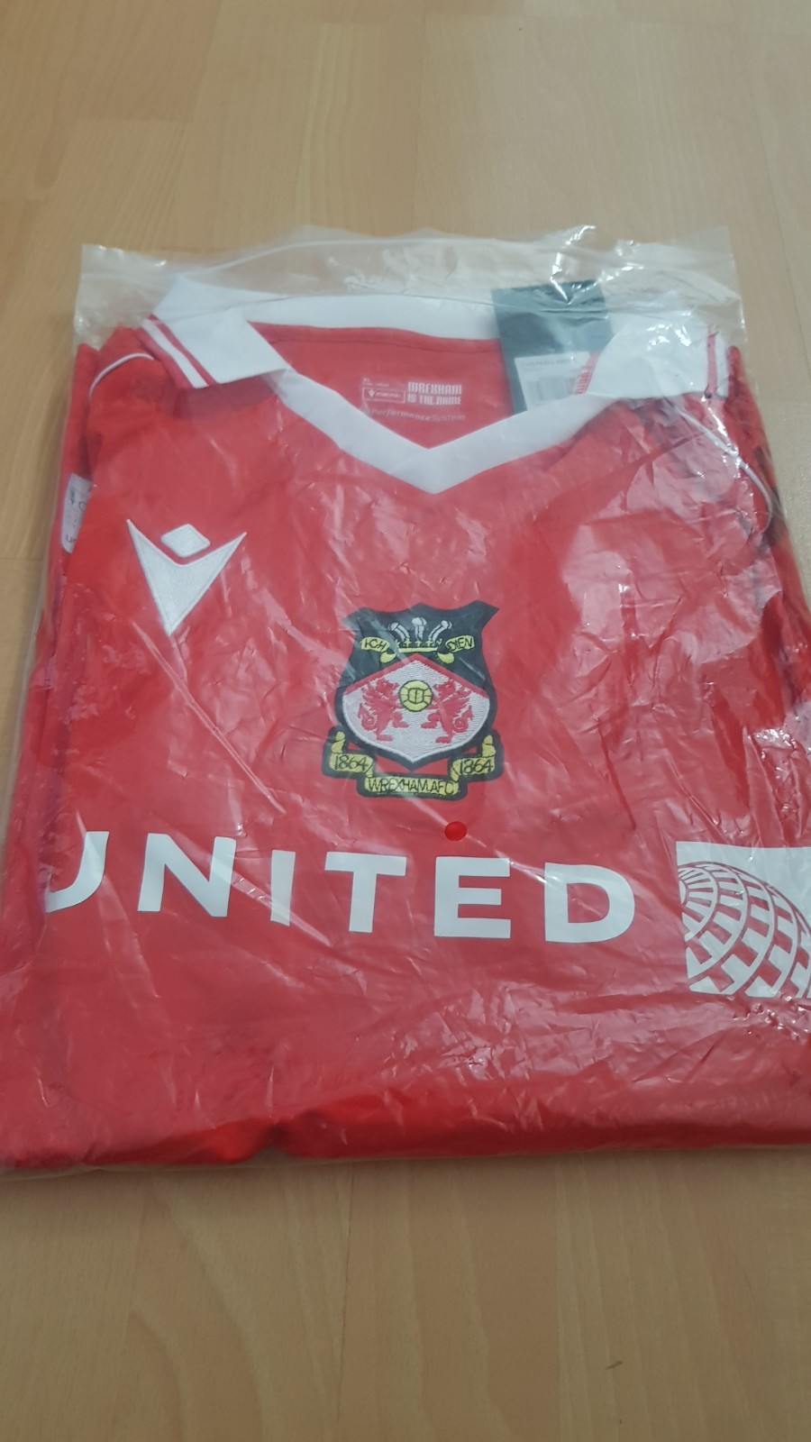 wrexham football shirt xl home new for sale on Ebay