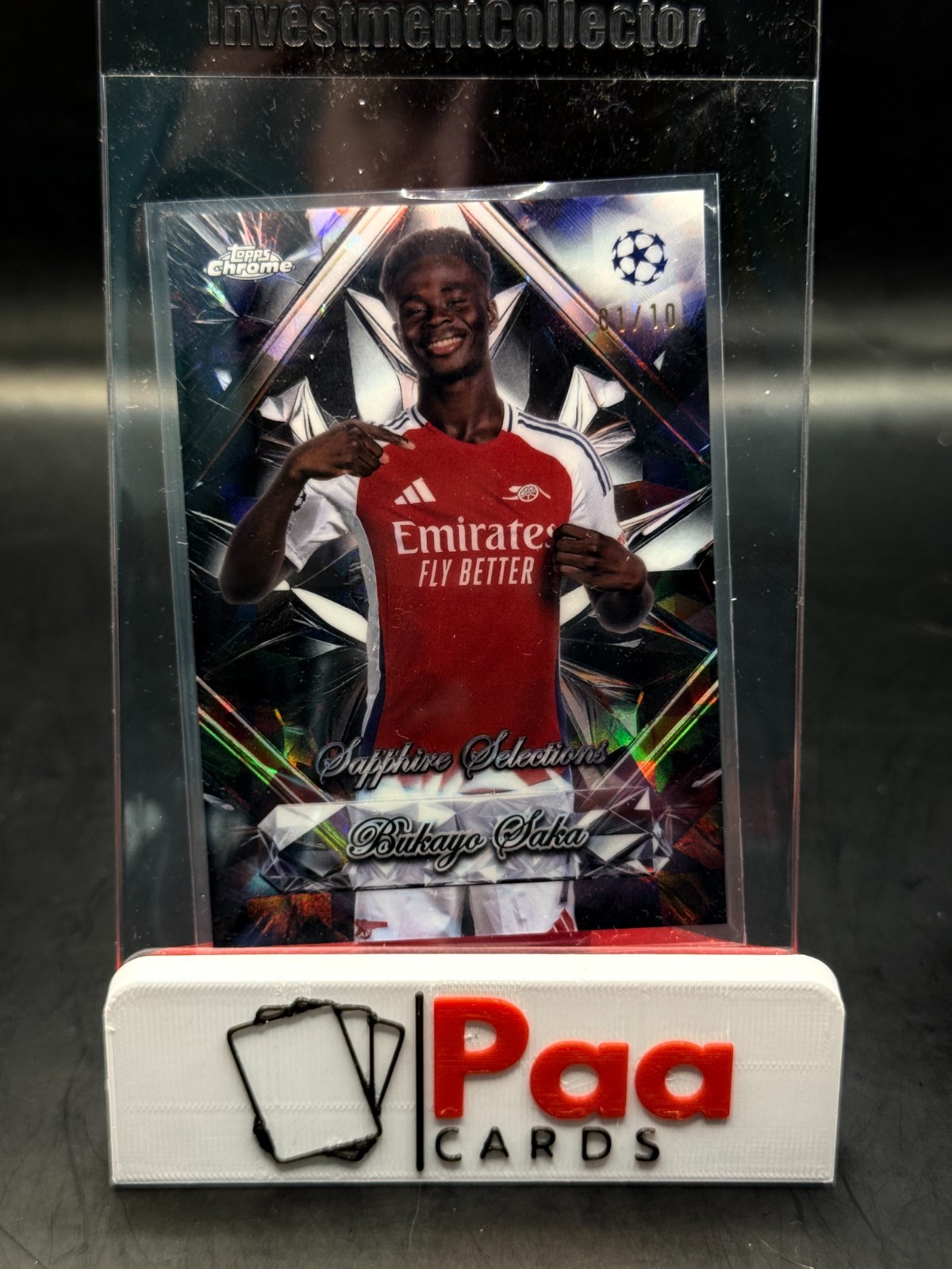 Topps UCC Chrome Sapphire 24/25 - Arsenal FC - Bukayo Saka /10 - Selections for sale on Ebay