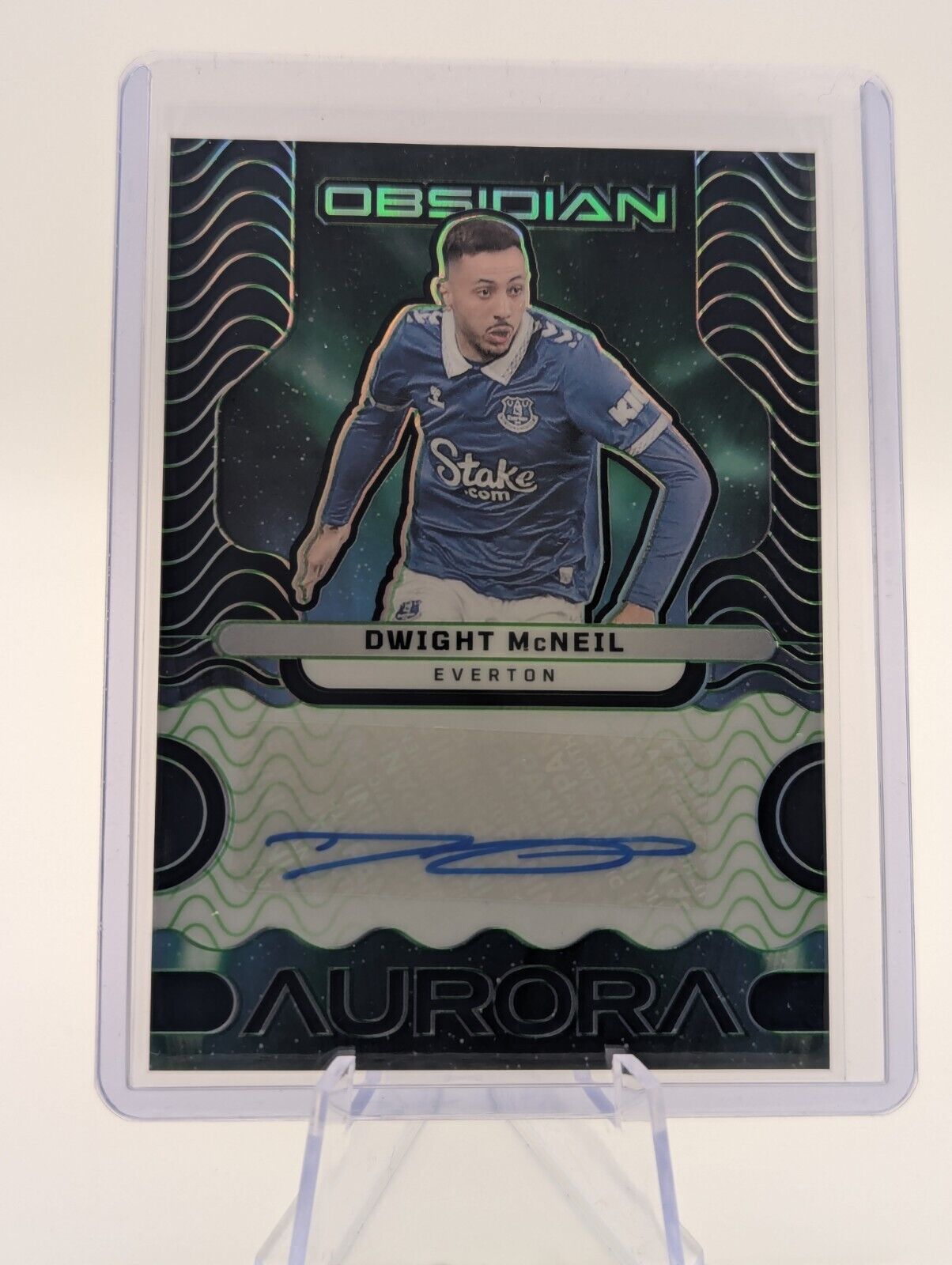 Dwight McNeil Auto /5 2023-24 Panini Obsidian Everton  for sale on Ebay