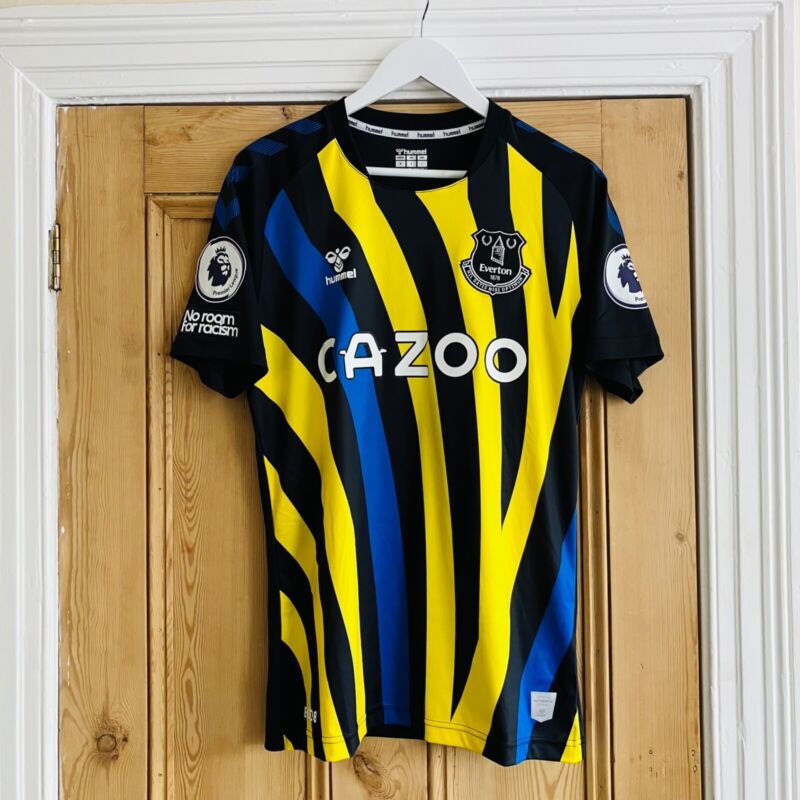 Jordan Pickford #1 Everton FC match worn Goalkeeper shirt vs Brighton 2021/22! for sale on Ebay